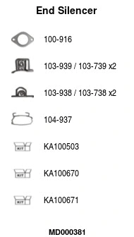 Rear Muffler (MD000381)