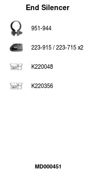 Rear Muffler (MD000451)