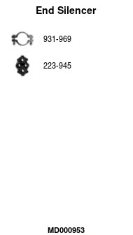 Rear Muffler (MD000953)