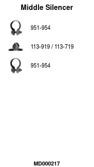 Centre Muffler (MD000217)