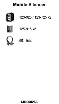 Centre Muffler (MD000256)