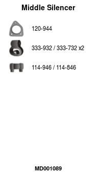 Centre Muffler (MD001089)