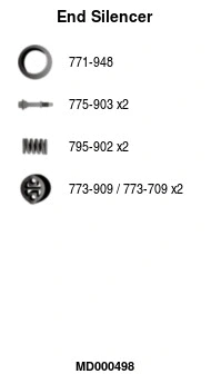 Rear Muffler (MD000498)