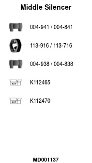 Centre Muffler (MD001137)