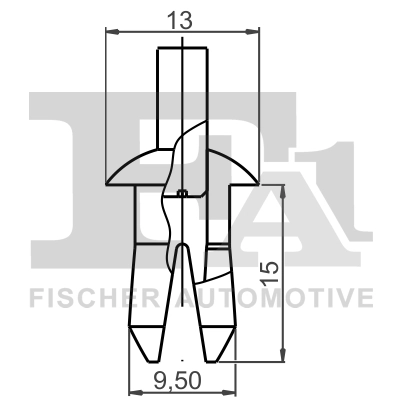 Clip, trim/protection strip (11-20010.25)