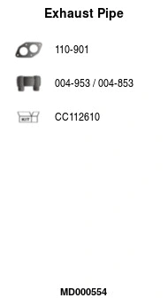 Exhaust Pipe (MD000554)
