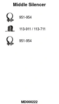 Centre Muffler (MD000222)