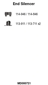 Rear Muffler (MD000721)