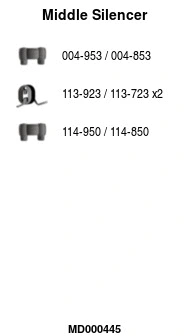 Centre Muffler (MD000445)