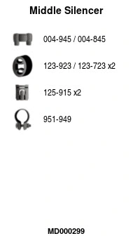 Centre Muffler (MD000299)