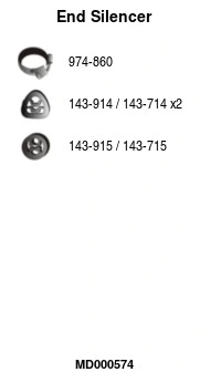 Rear Muffler (MD000574)