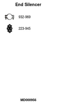 Rear Muffler (MD000956)