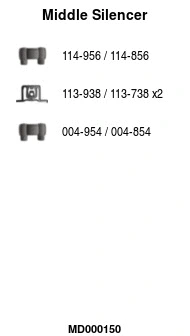 Centre Muffler (MD000150)