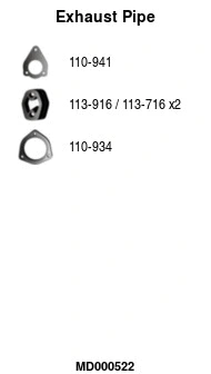 Exhaust Pipe (MD000522)