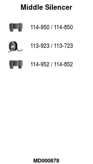 Centre Muffler (MD000878)