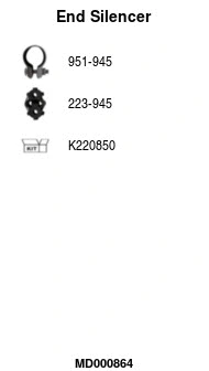 Rear Muffler (MD000864)