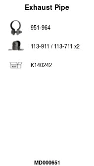 Exhaust Pipe (MD000651)