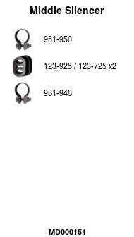 Centre Muffler (MD000151)