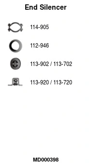 Rear Muffler (MD000398)