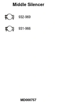 Centre Muffler (MD000757)