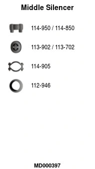 Centre Muffler (MD000397)