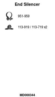 Rear Muffler (MD000344)