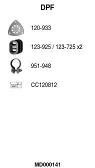 Soot/Particulate Filter, exhaust system (MD000141)