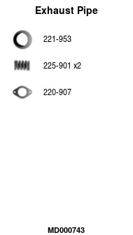 Exhaust Pipe (MD000743)