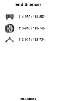 Rear Muffler (MD000814)