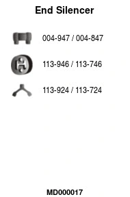 Rear Muffler (MD000017)