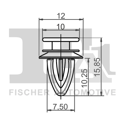 Clip, trim/protection strip (12-40021.25)