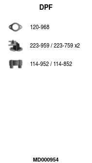 Soot/Particulate Filter, exhaust system (MD000954)