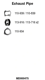 Exhaust Pipe (MD000475)