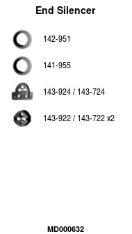 Rear Muffler (MD000632)