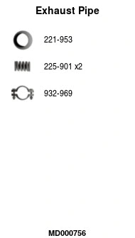 Exhaust Pipe (MD000756)