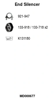 Rear Muffler (MD000677)