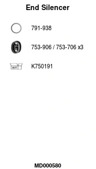 Rear Muffler (MD000580)