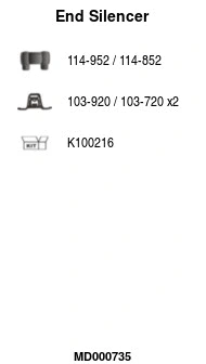 Rear Muffler (MD000735)