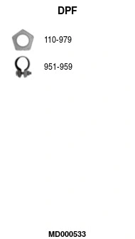 Soot/Particulate Filter, exhaust system (MD000533)