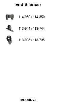 Rear Muffler (MD000775)