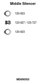 Centre Muffler (MD000353)