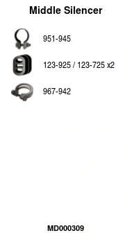 Centre Muffler (MD000309)