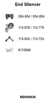 Rear Muffler (MD000636)