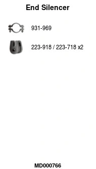 Rear Muffler (MD000766)