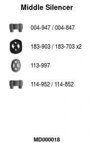 Centre Muffler (MD000018)