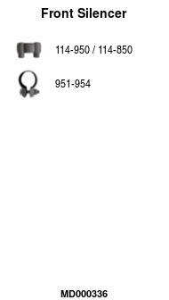 Front Muffler (MD000336)