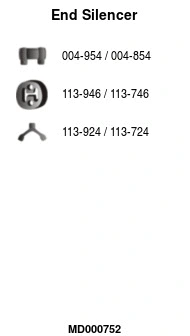 Rear Muffler (MD000752)