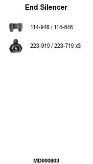 Rear Muffler (MD000803)