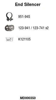 Rear Muffler (MD000350)