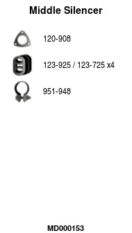 Centre Muffler (MD000153)